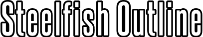 Steelfish Outline font - steelfish outline.ttf