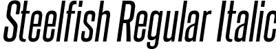 Steelfish Regular Italic font - steelfish rg it.ttf