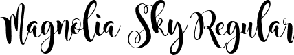 Magnolia Sky Regular font - magnolia_sky.ttf