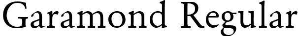 Garamond Regular font - Garamond Roman.ttf