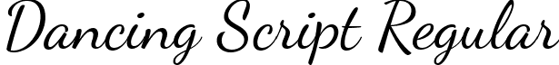 Dancing Script Regular font - Dancing Script.ttf