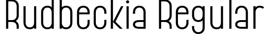 Rudbeckia Regular font - Rudbeckia-Regular.otf