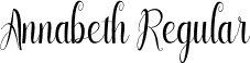 Annabeth Regular font - Annabeth.ttf