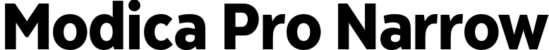 Modica Pro Narrow font - ModicaPro-Narrow-Bold.otf