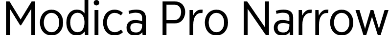 Modica Pro Narrow font - ModicaPro-Narrow-Regular.otf