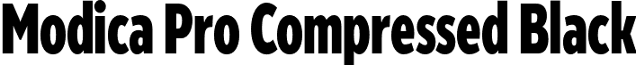 Modica Pro Compressed Black font - ModicaPro-Compressed-Black.otf