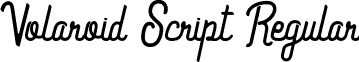 Volaroid Script Regular font - Volaroid Script.ttf