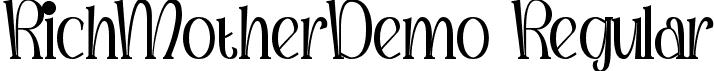 RichMotherDemo Regular font - RichMotherDemoRegular.ttf