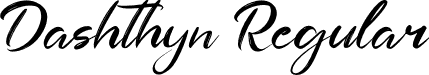 Dashthyn Regular font - Dashthyn.ttf