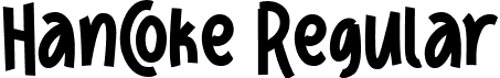 Hancoke Regular font - Hancoke.ttf