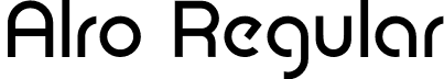 Alro Regular font - alro-alro-regular-400.otf