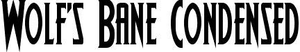 Wolf's Bane Condensed font - wolfsbane2cond.ttf