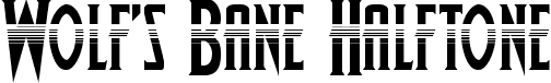 Wolf's Bane Halftone font - wolfsbane2half.ttf