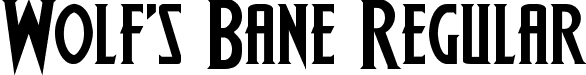 Wolf's Bane Regular font - wolfsbane2expand.ttf