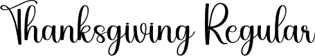 Thanksgiving Regular font - Thanksgiving.otf