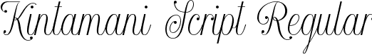 Kintamani Script Regular font - KintamaniScript-Regular.ttf