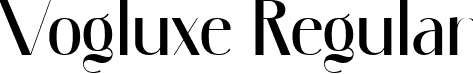 Vogluxe Regular font - Vogluxe.ttf