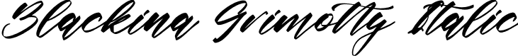 Blackina Grimotty Italic font - Blackina-Grimotty-Italic.otf