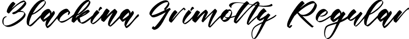 Blackina Grimotty Regular font - Blackina-Grimotty.otf