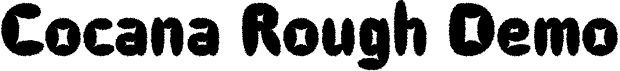 Cocana Rough Demo font - CocanaRough-Regular_demo.otf