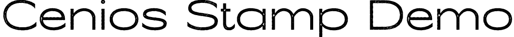 Cenios Stamp Demo font - CeniosStamp-Regular_demo.otf