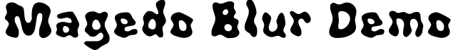 Magedo Blur Demo font - MagedoBlur-Regular_demo.otf