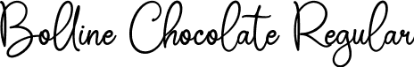 Bolline Chocolate Regular font - BollineChocolate.ttf