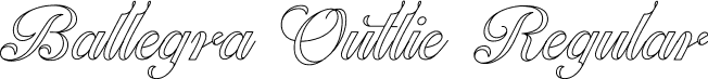 Ballegra Outlie Regular font - Ballegra Outline.otf