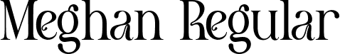 Meghan Regular font - MeghanRegular-3l10M.ttf