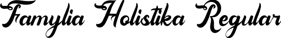 Famylia Holistika Regular font - Famylia-Holistika-Demo.otf