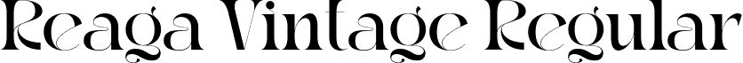 Reaga Vintage Regular font - ReagaVintage-Regular.otf