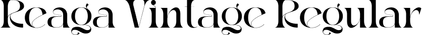 Reaga Vintage Regular font - ReagaVintage-Regular.ttf