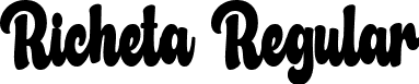 Richeta Regular font - Richeta.ttf