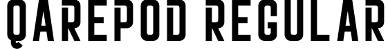 Qarepod Regular font - qarepod.otf