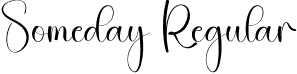 Someday Regular font - Someday.otf