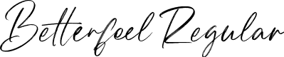 Betterfeel Regular font - Betterfeel PERSONAL USE ONLY!.ttf