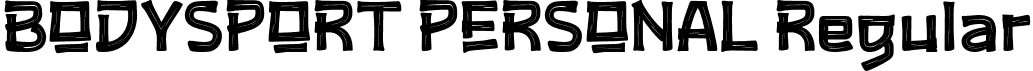 BODYSPORT PERSONAL Regular font - BODYSPORTPERSONAL-Regular.otf