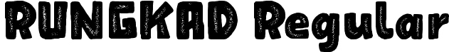 RUNGKAD Regular font - RUNGKAD.ttf