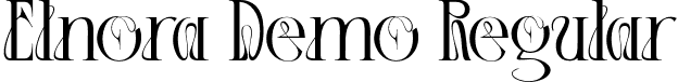 Elnora Demo Regular font - elnora-demoregular.otf