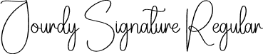 Jourdy Signature Regular font - Jourdy-Signature.otf