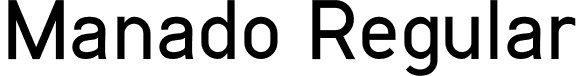 Manado Regular font - Manado SemiBold.otf