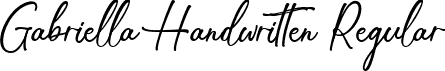 Gabriella Handwritten Regular font - gabriellahandwritten-zv7yk.ttf