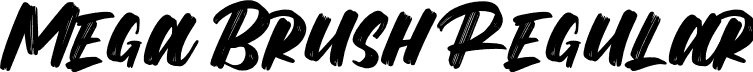 Mega Brush Regular font - Mega Brush.otf