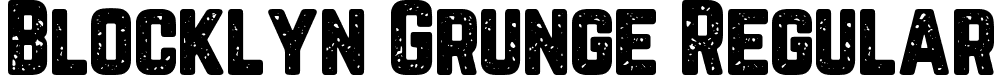 Blocklyn Grunge Regular font - Blocklyn-Grunge.otf