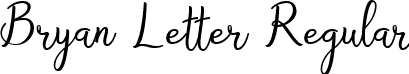 Bryan Letter Regular font - Bryan_Letter.ttf