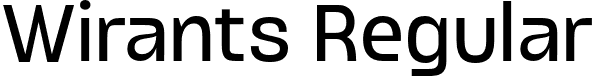 Wirants Regular font - wirants-regular.otf