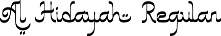 Al Hidayah Regular font - Al-Hidayah-Demo.otf