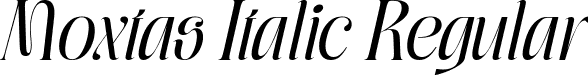 Moxtas Italic Regular font - MoxtasRegularItalic-e9VWn.ttf