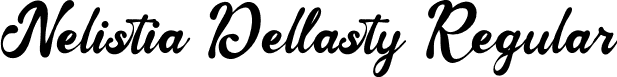 Nelistia Dellasty Regular font - nelistiadellasty-7oyva.otf