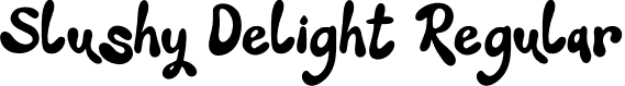 Slushy Delight Regular font - Slushy-Delight-Demo.otf